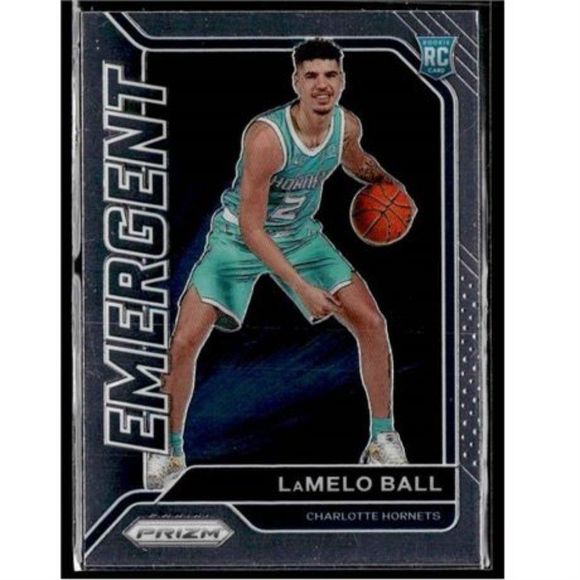 2020-21 LAMELO BALL ROOKIE PRIZM EMERGENT CARD - Picture 1 of 2